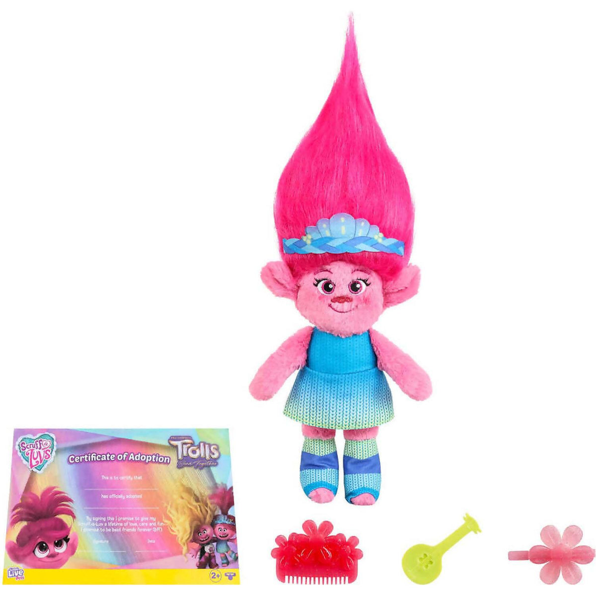 Little Live Pets - Scruff a Luvs Trolls Band Together Reveal. Wash Reveal And Style A Cute Plush Trolls Doll