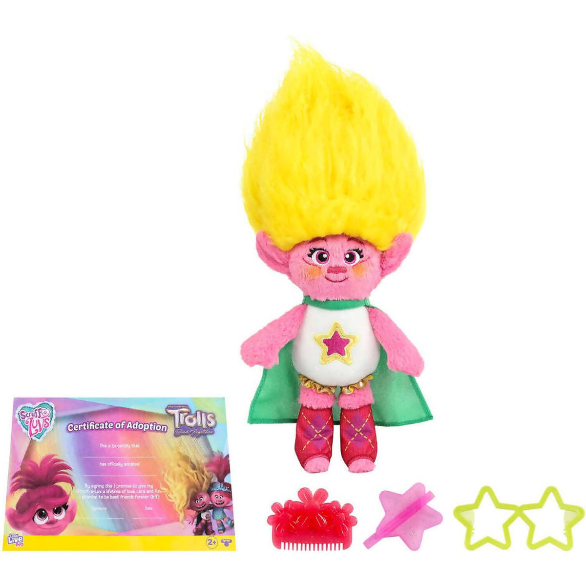 Little Live Pets - Scruff a Luvs Trolls Band Together Reveal. Wash Reveal And Style A Cute Plush Trolls Doll