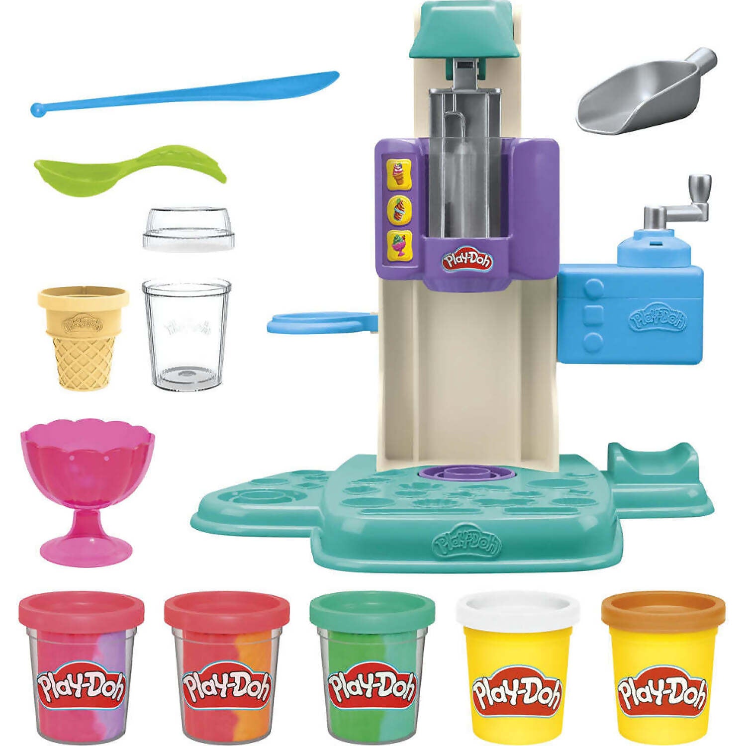 Play-Doh - Rainbow Swirl Ice Cream Playset