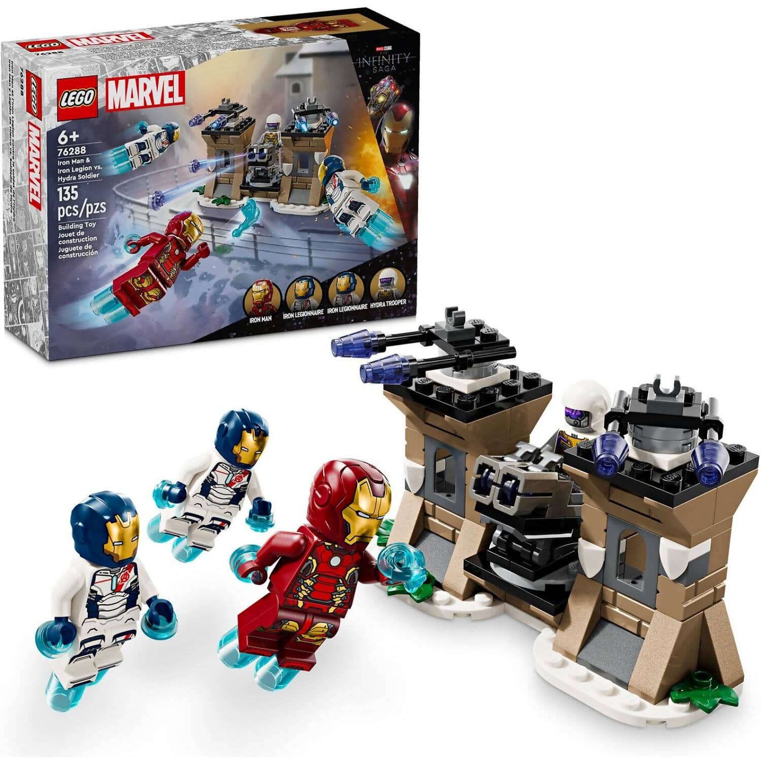 LEGO® 76288 Iron Man & Iron Legion vs. Hydra Soldier - Marvel Superheroes