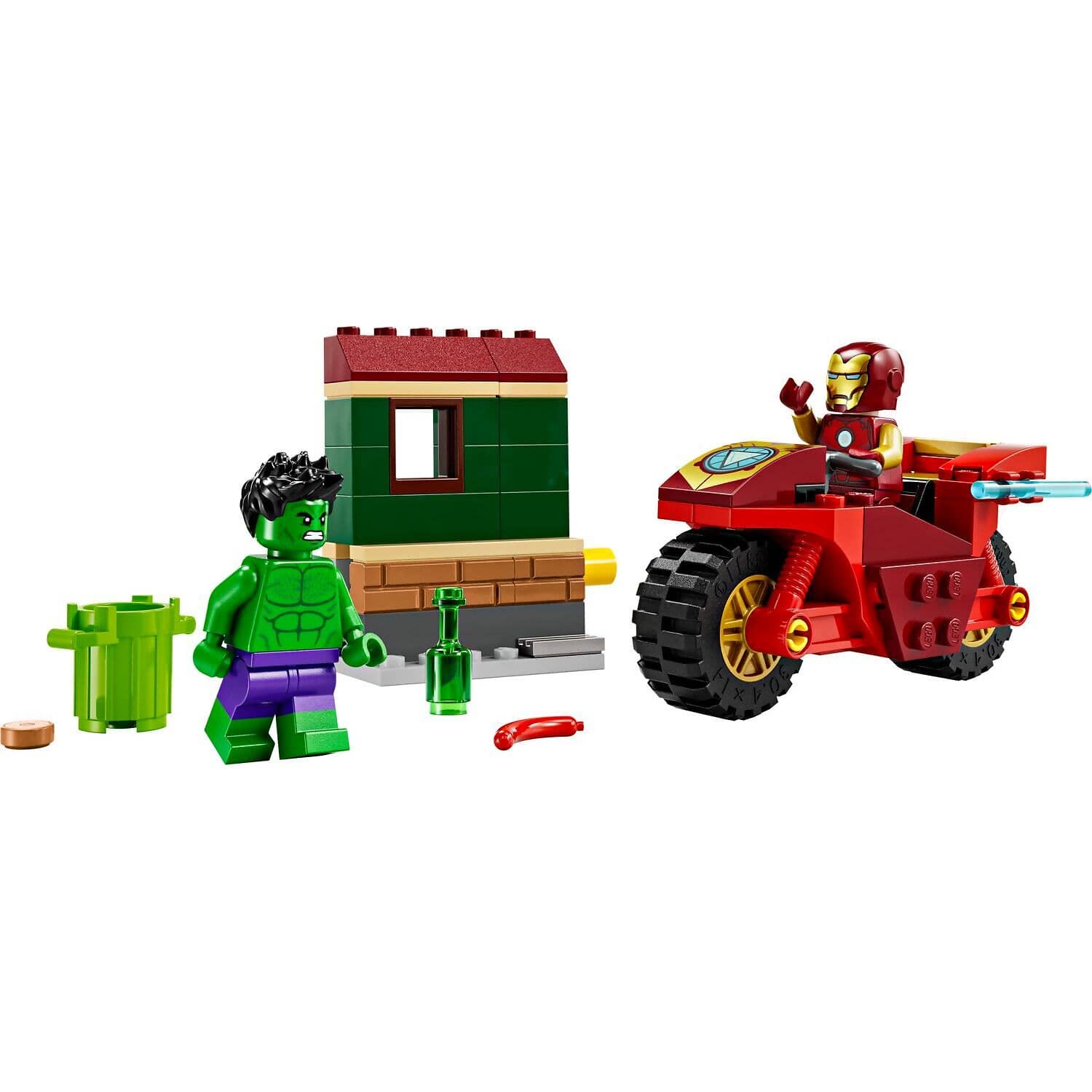 LEGO® 76287 Iron Man with Bike and The Hulk - Marvel Superheroes 4+