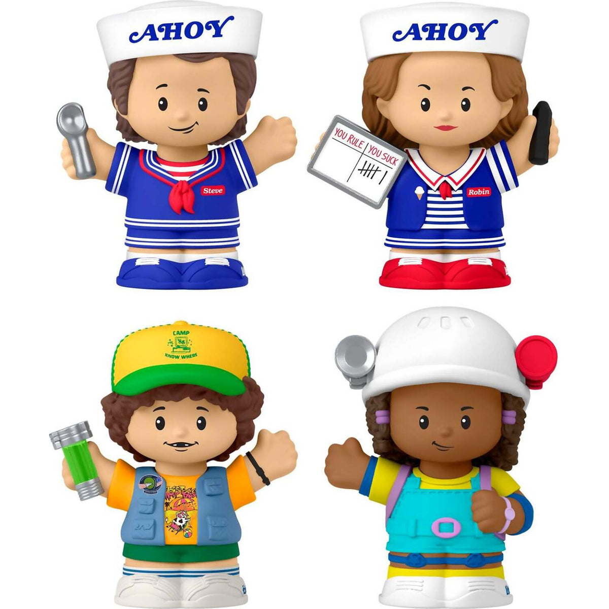 Fisher-Price - Little People Collector Stranger Thing Scoops Troop Special Edition Set 4 Figures