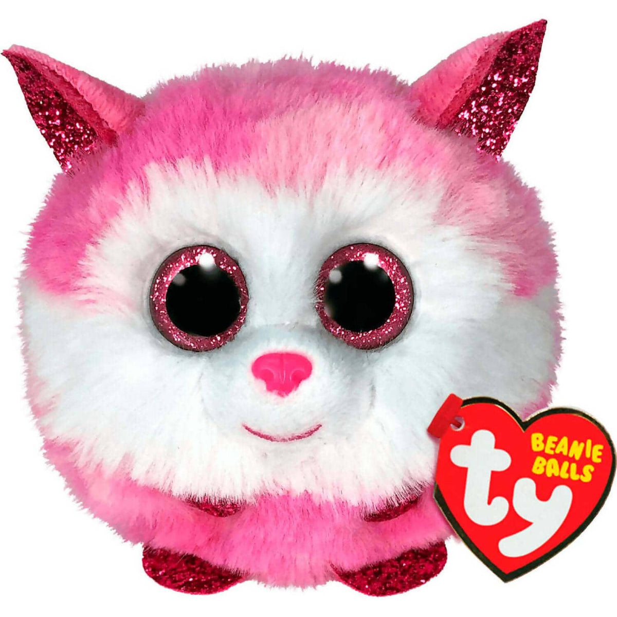 Ty - Beanie Boos - Balls - Princess Pink Husky 10 Cm - Puffies