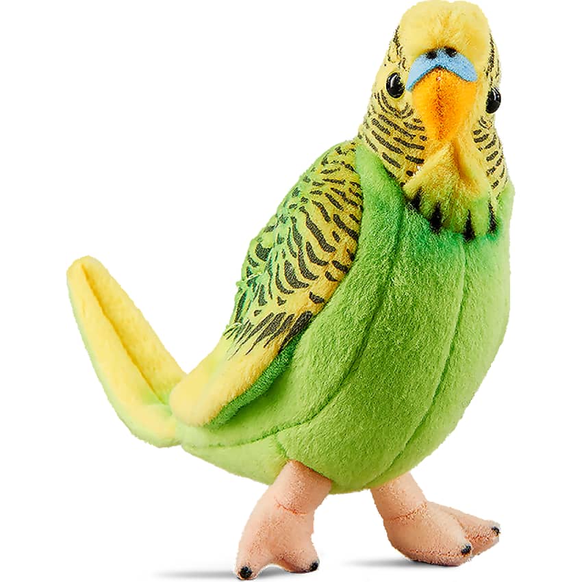 Living Nature - Yellow Budgie With Sound 11cm Plush