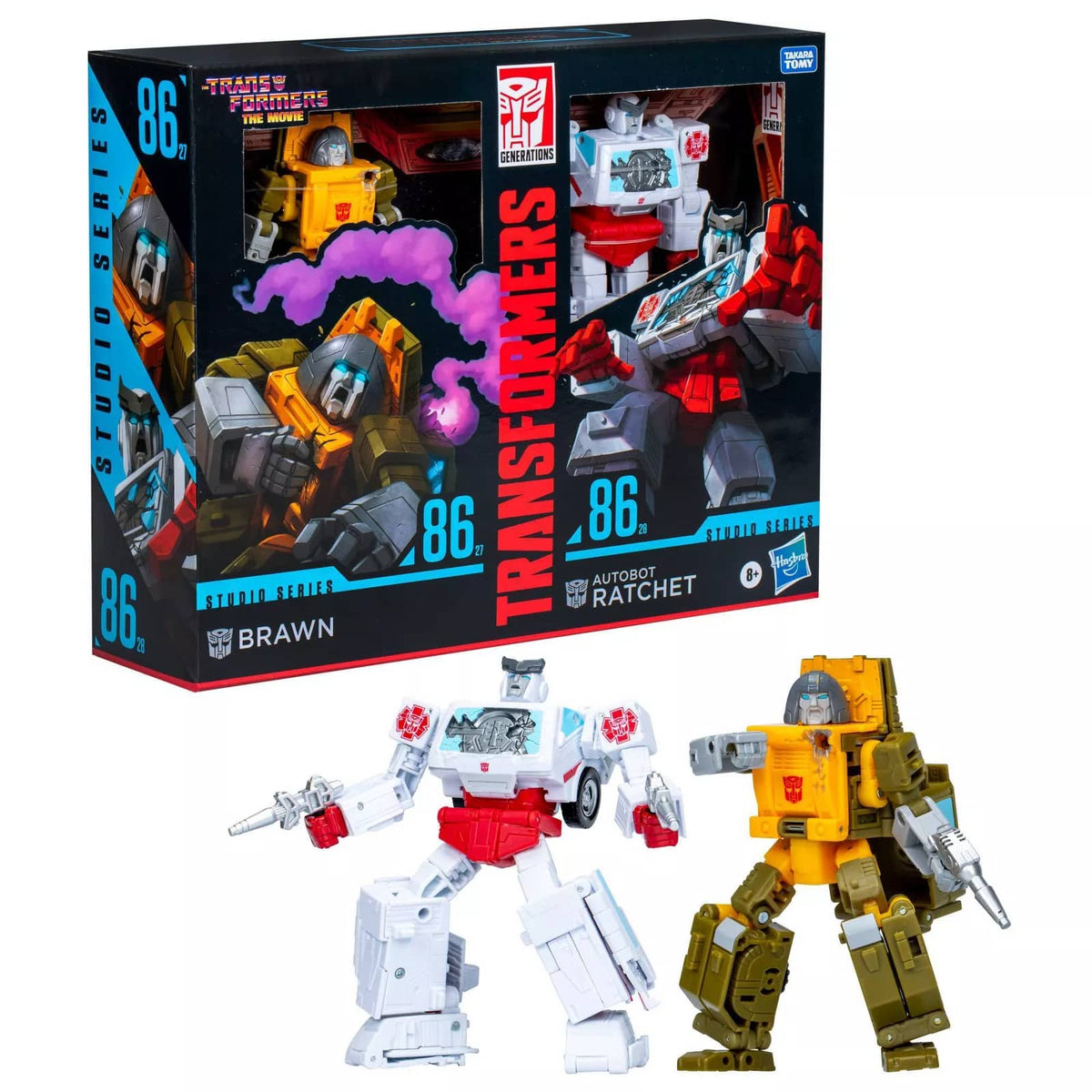 Transformers - The Movie Brawn And Autobot Ratchet Action Figure Set 2 Pack - Hasbro