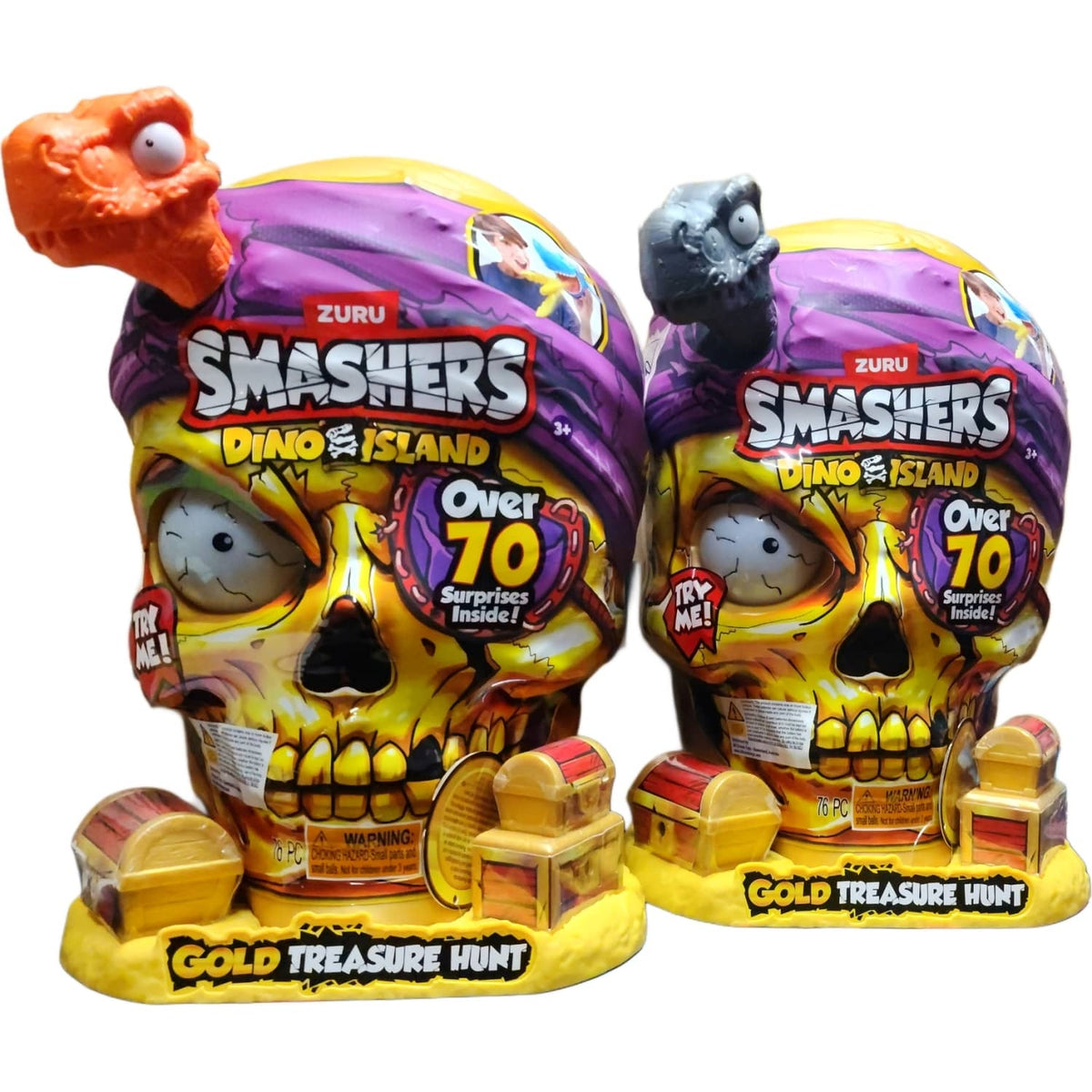 ZURU - Smashers Dino Island Gold Treasure Hunt Assorted Colours (1 X Chosen At Random)