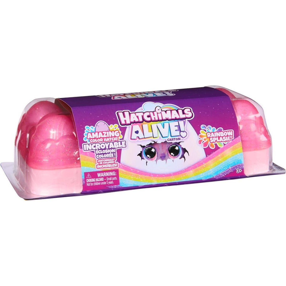 Hatchimals - Alive - Rainbow Splash Egg Carton