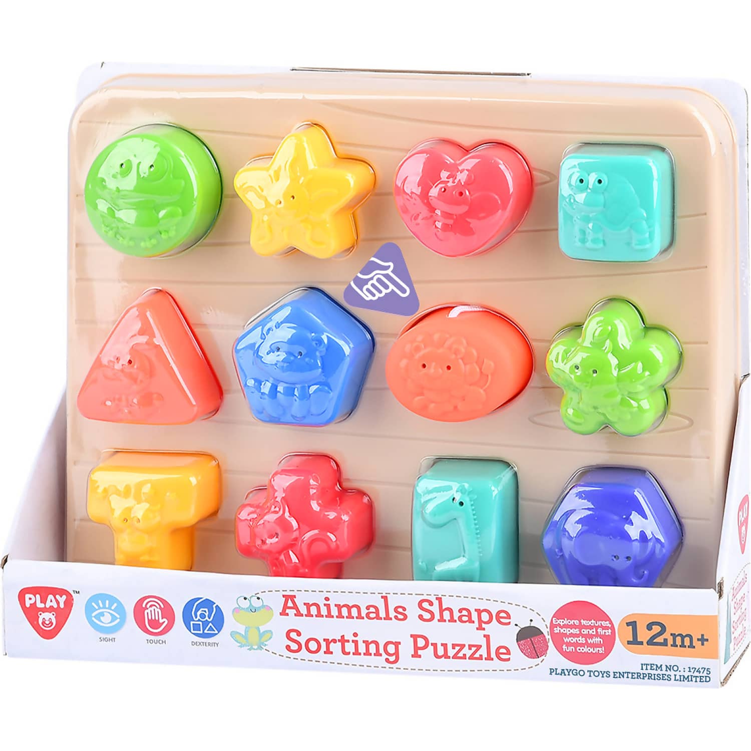 Playgo Toys Ent. Ltd - Animals Shape Sorting Puzzle