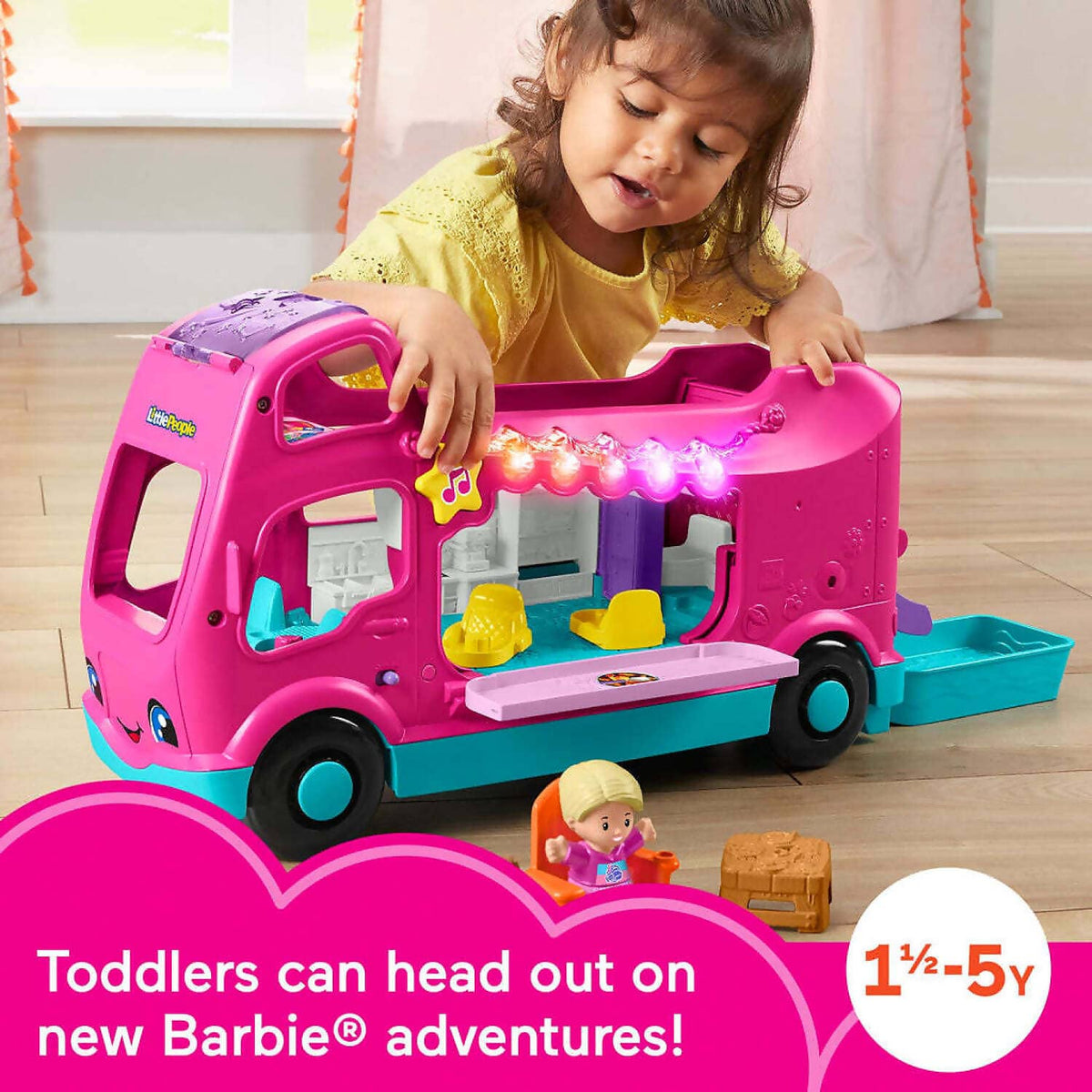 Fisher-Price - Barbie Little People Little Dream Camper - Mattel