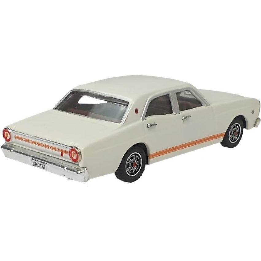 DDA COLLECTIBLES - 1:43 SCALE - AVIS WHITE 1967 FORD FALCON XR GT - DIECAST MODEL
