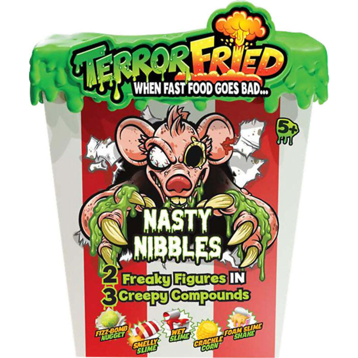 Terror Fried – Nasty Nibbles Surprise Collectible Pack (2 Figures + Slime)