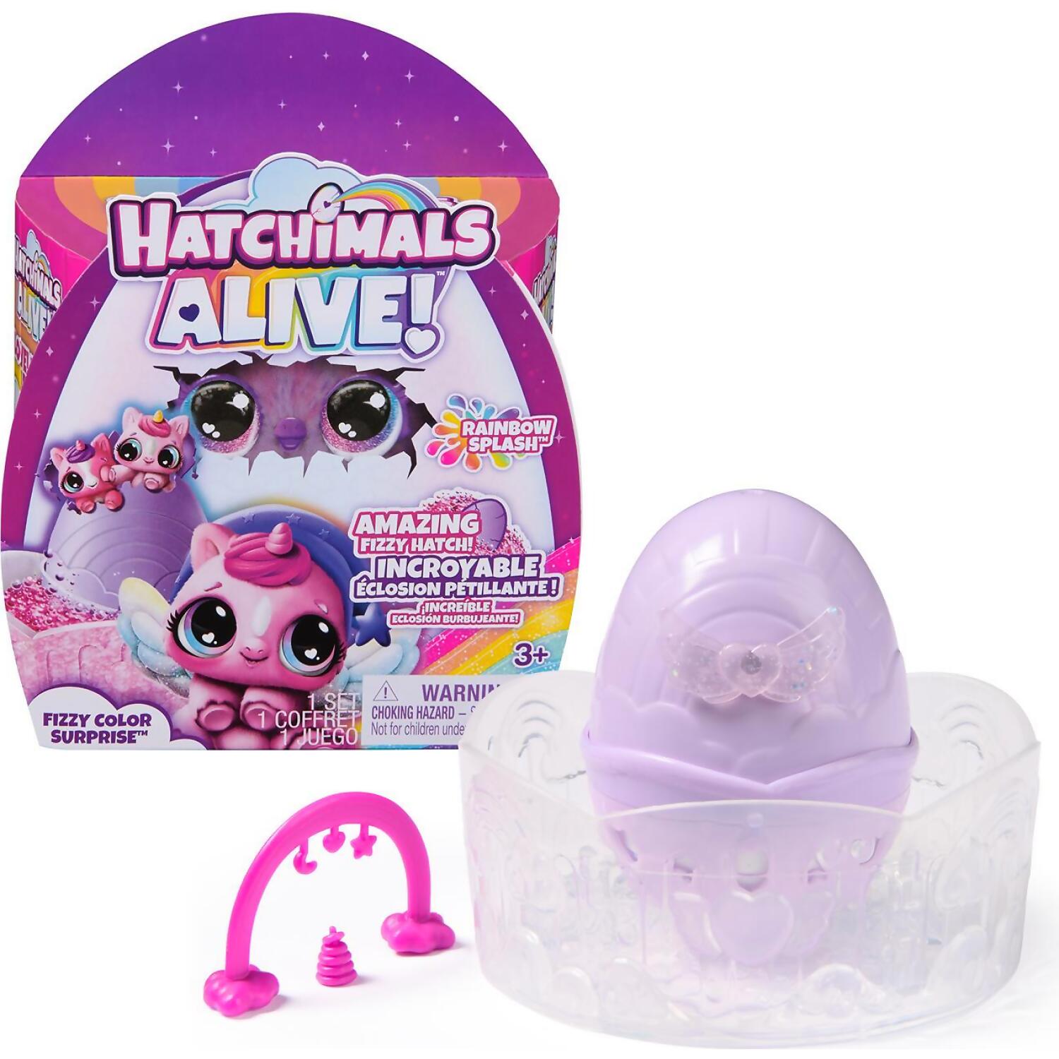 Hatchimals - Alive! - Rainbow Splash Fizzy Color Surprise