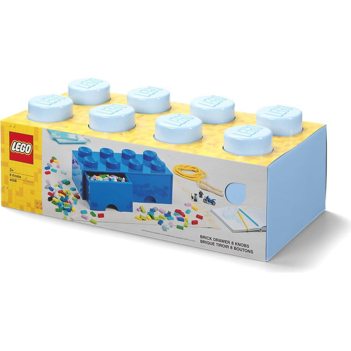 LEGO® Storage Brick Drawer 8 Studs Light Blue - Room Copenhagen