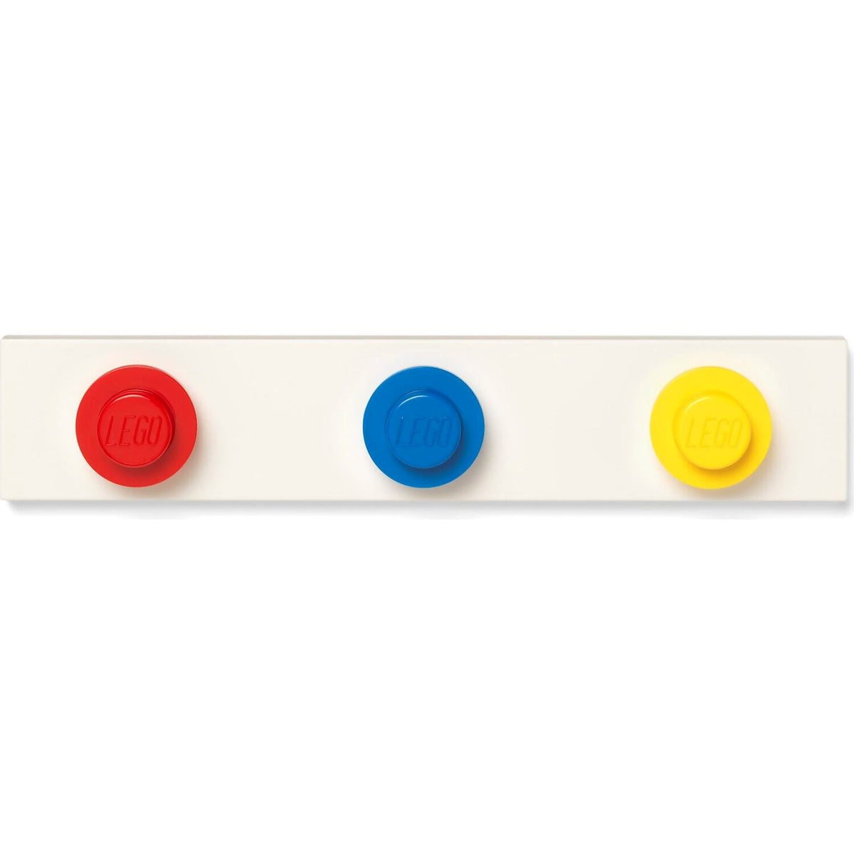 LEGO® Wall Hanger Rack Red / Bright Blue and Yellow - Room Copenhagen