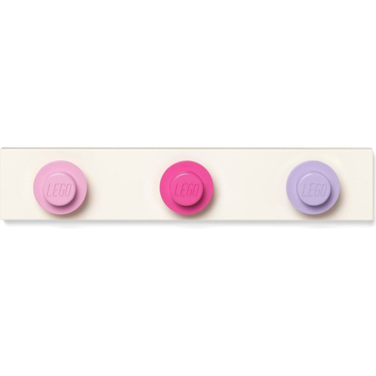 LEGO® Wall Hanger Rack Light Pink / Dark Pink and Light Purple - Room Copenhagen