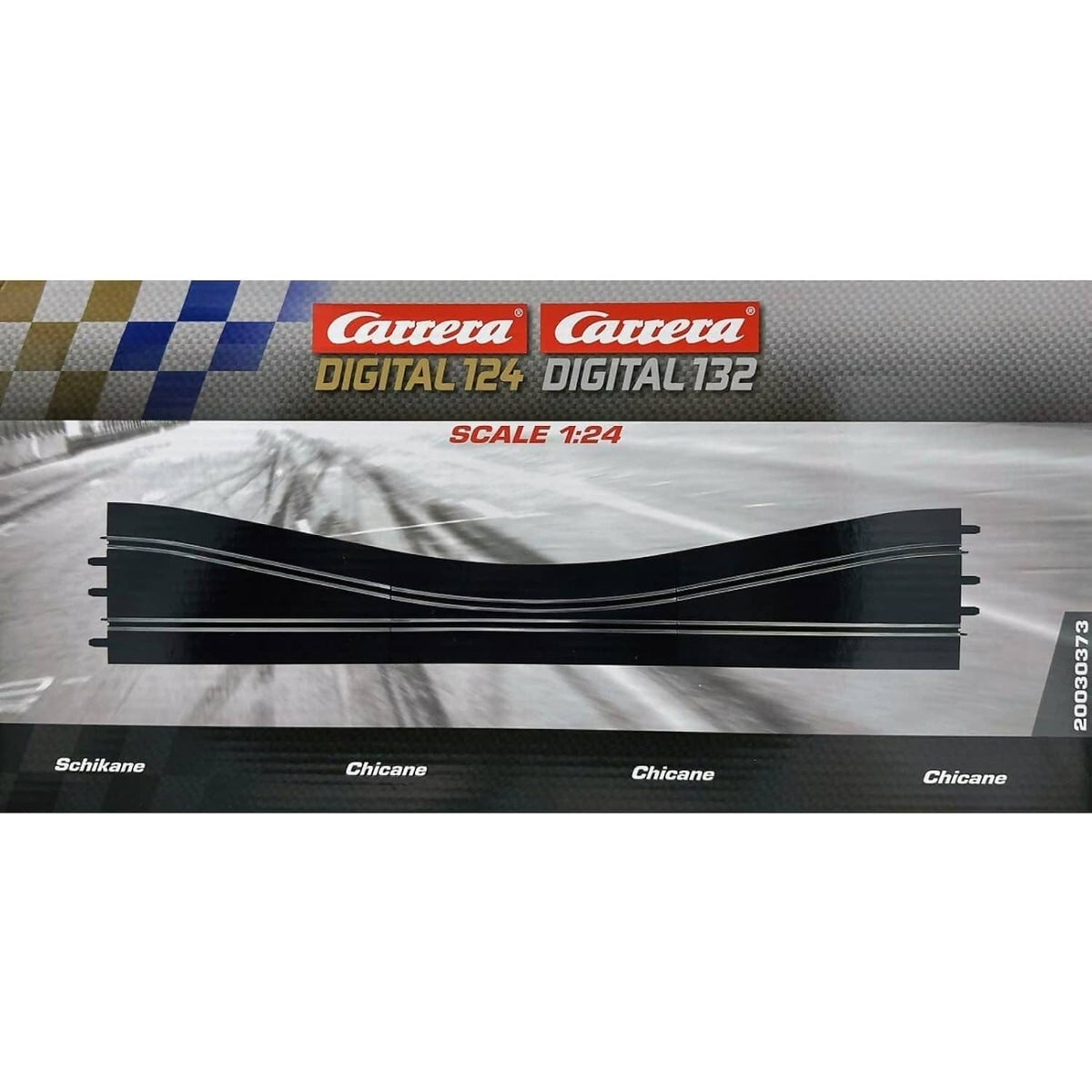 CARRERA - DIGITAL 1:32 ACCESSORIES - CHICANE SET WITH 3 X TRACK PIECES - SLOT CAR TRACK ACCESSORIES ALSO SUITS 1:24
