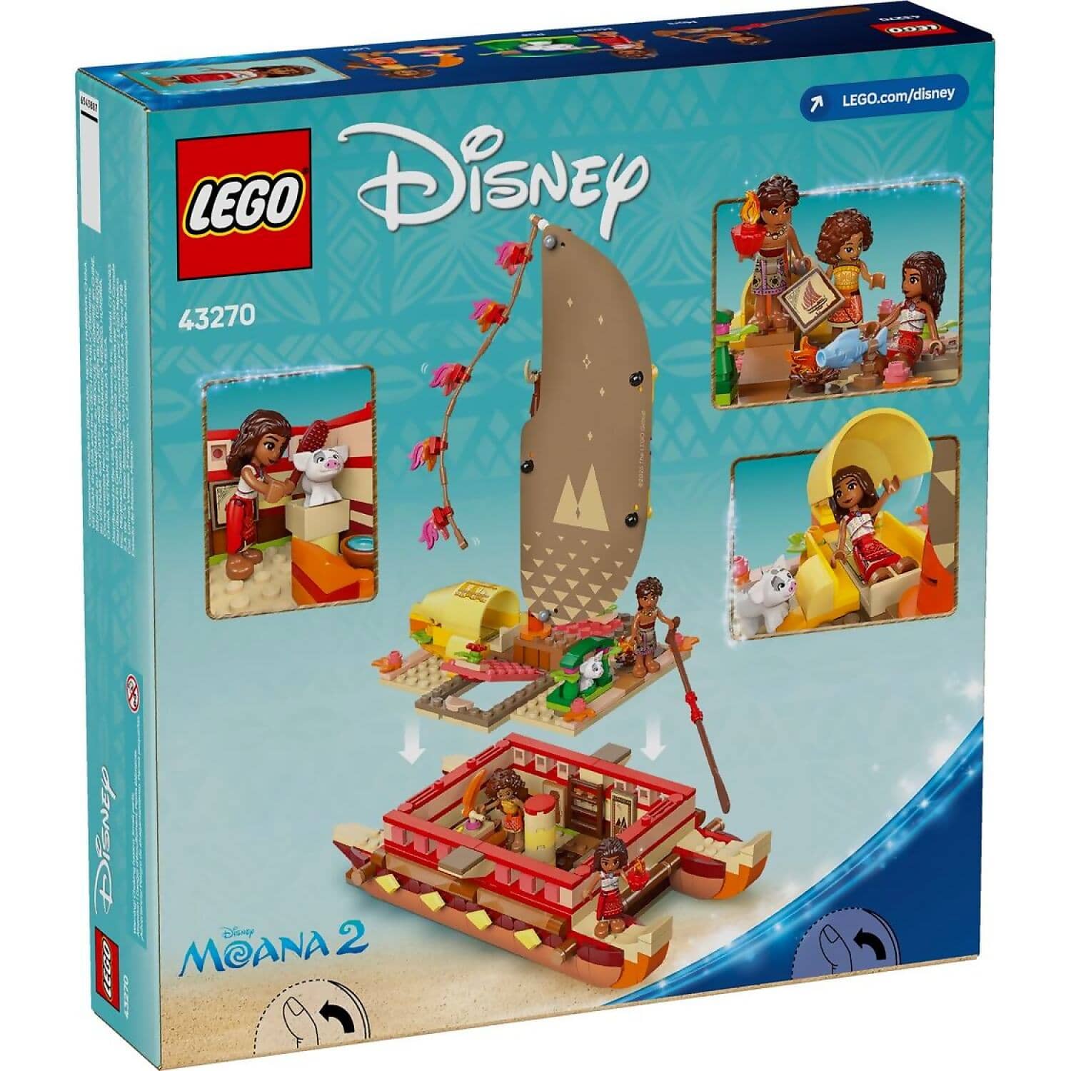 LEGO® 43270 Moana's Adventure Canoe - Disney Princess