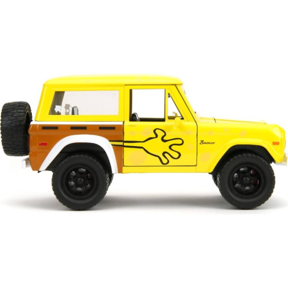 JADA TOYS - SPONGEBOB SQUAREPANTS 1972 FORD BRONCO WITH SPONGEBOB 1:24 SCALE DIECAST VEHICLE SET