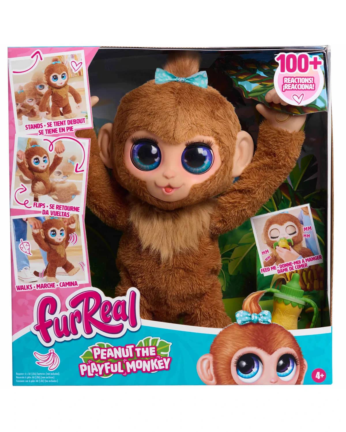 FurReal - Peanut The Playful Monkey 15-inch Plush