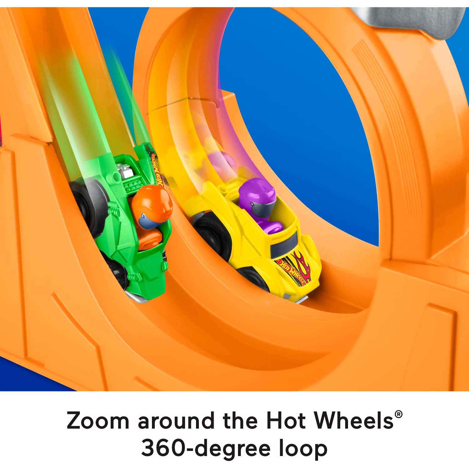 Fisher-Price - Little People Hot Wheels Spiral Stunt Speedway - Mattel