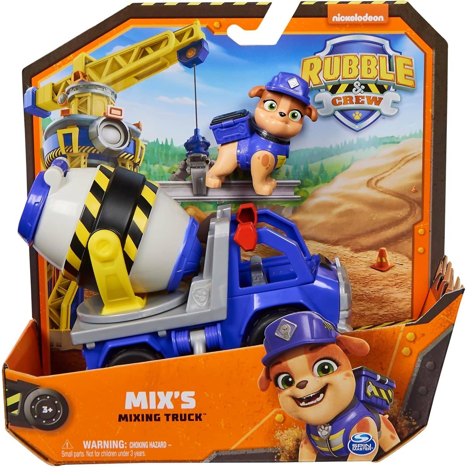 Paw Patrol - Rubble & Crew Mix s Cement Mixer Toy Truck - Spin Master