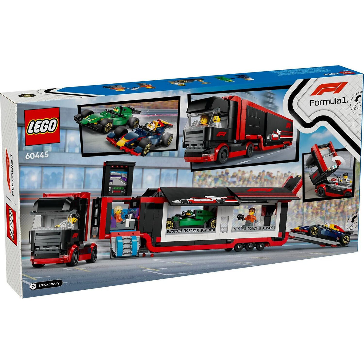 LEGO® 60445 F1 Truck with RB20 & AMR24 F1 Cars - City