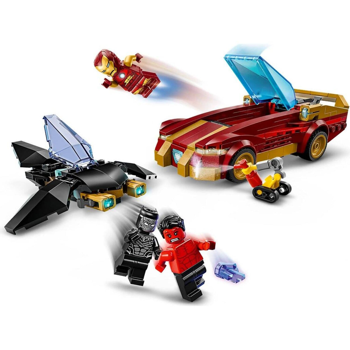 LEGO® 76310 Iron Man Car & Black Panther vs. Red Hulk - Marvel Super Heroes