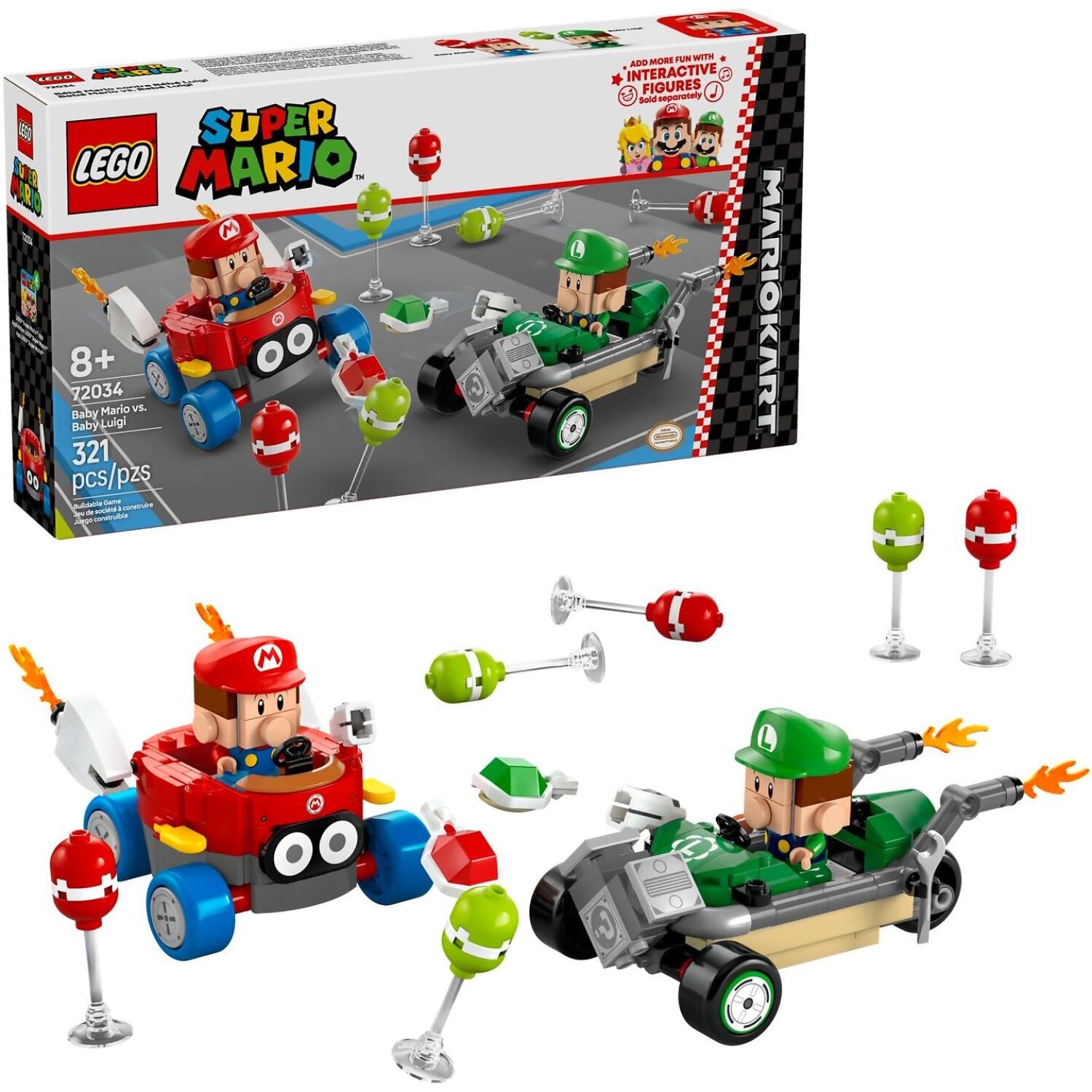 LEGO® 72034 Mario Kart Baby Mario vs. Baby Luigi - Super Mario™