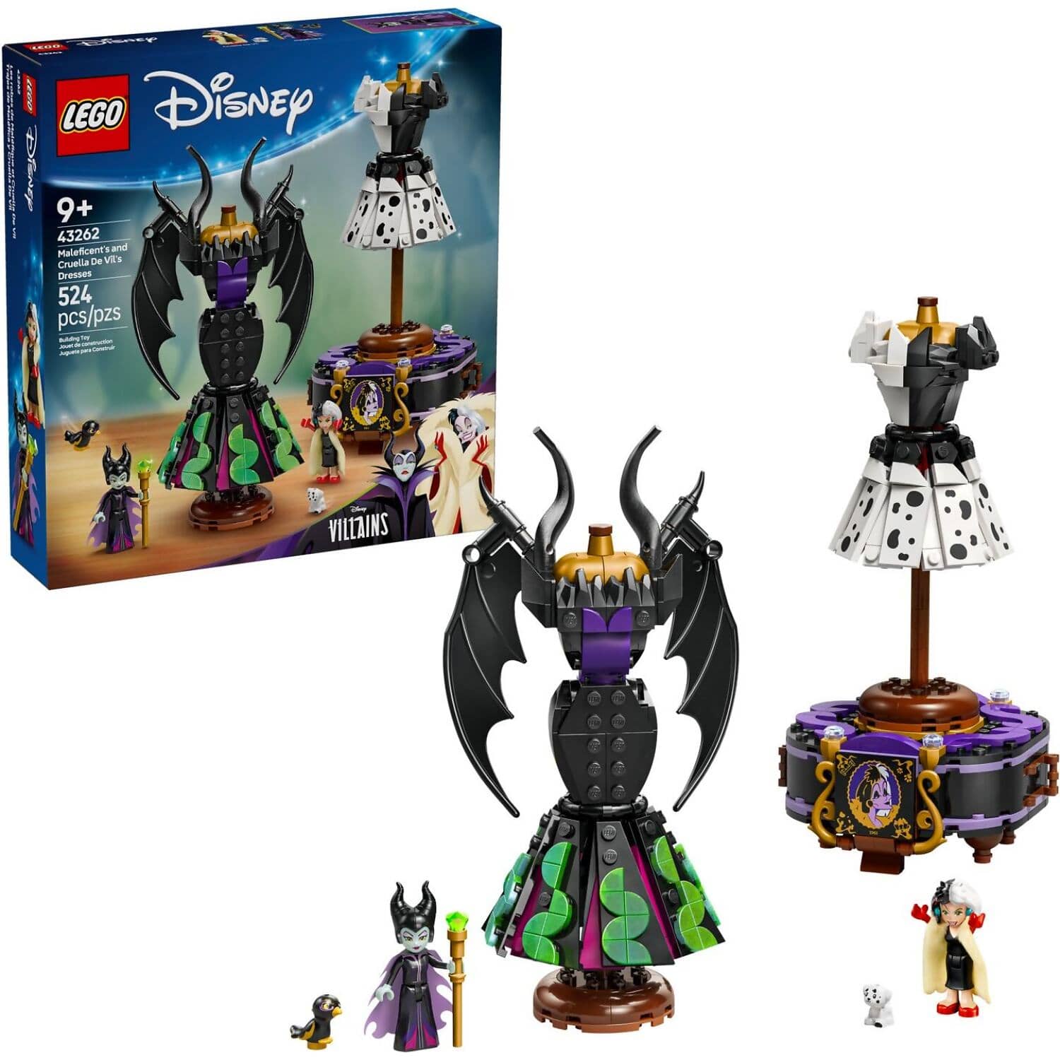 LEGO® 43262 Maleficent's and Cruella De Vil's Dresses - Disney