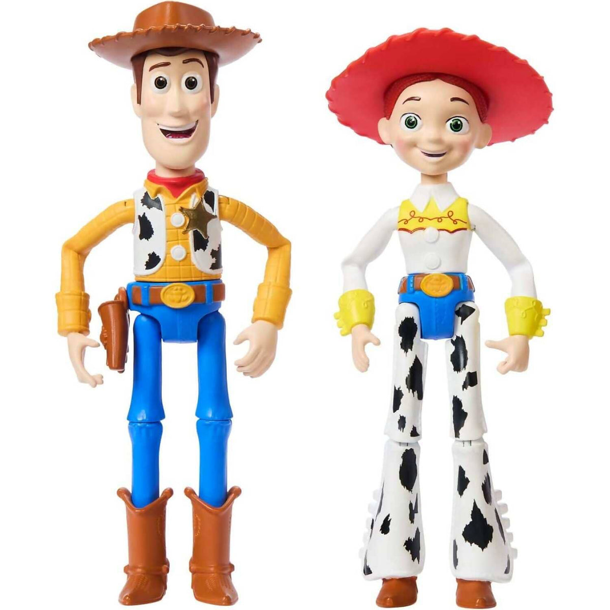 Disney Pixar - Woody & Jessie Action Figure Pack 7-inch Scale Posable 2 Pack - Mattel