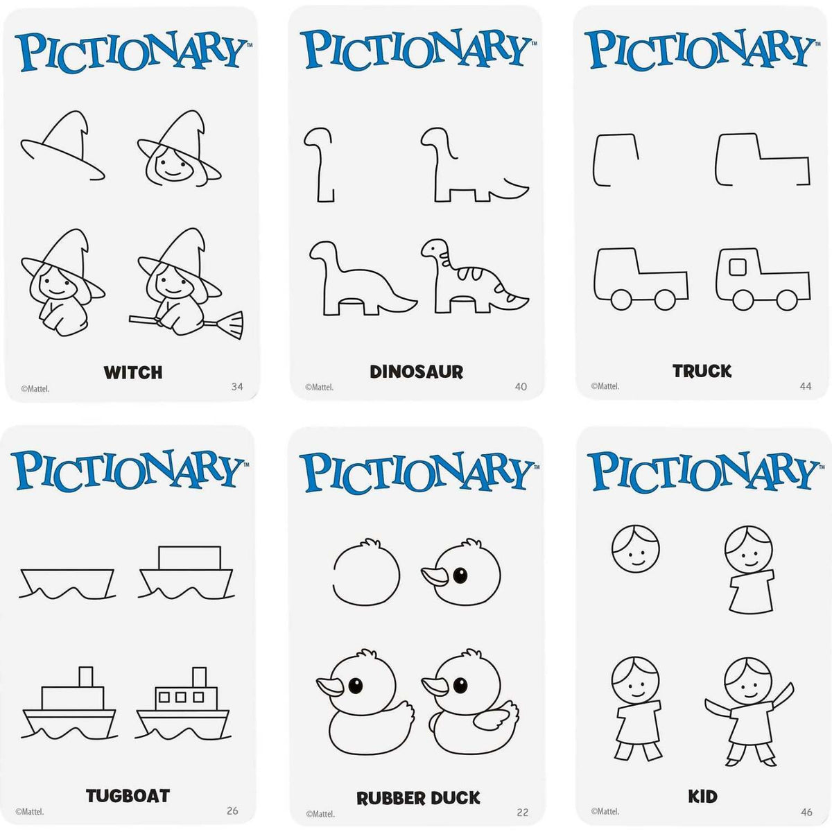 Mattel Games - Pictionary Family Board Game Refresh