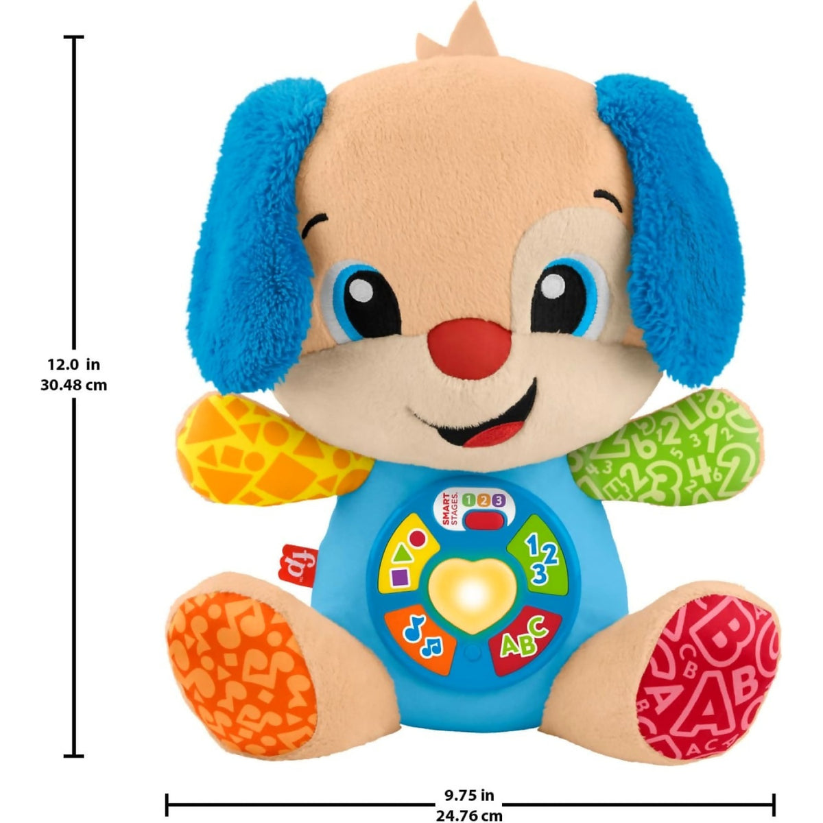 Fisher-Price - Laugh & Learn Smart Stages Puppy Plush Musical Learning Toy For Baby & Toddler