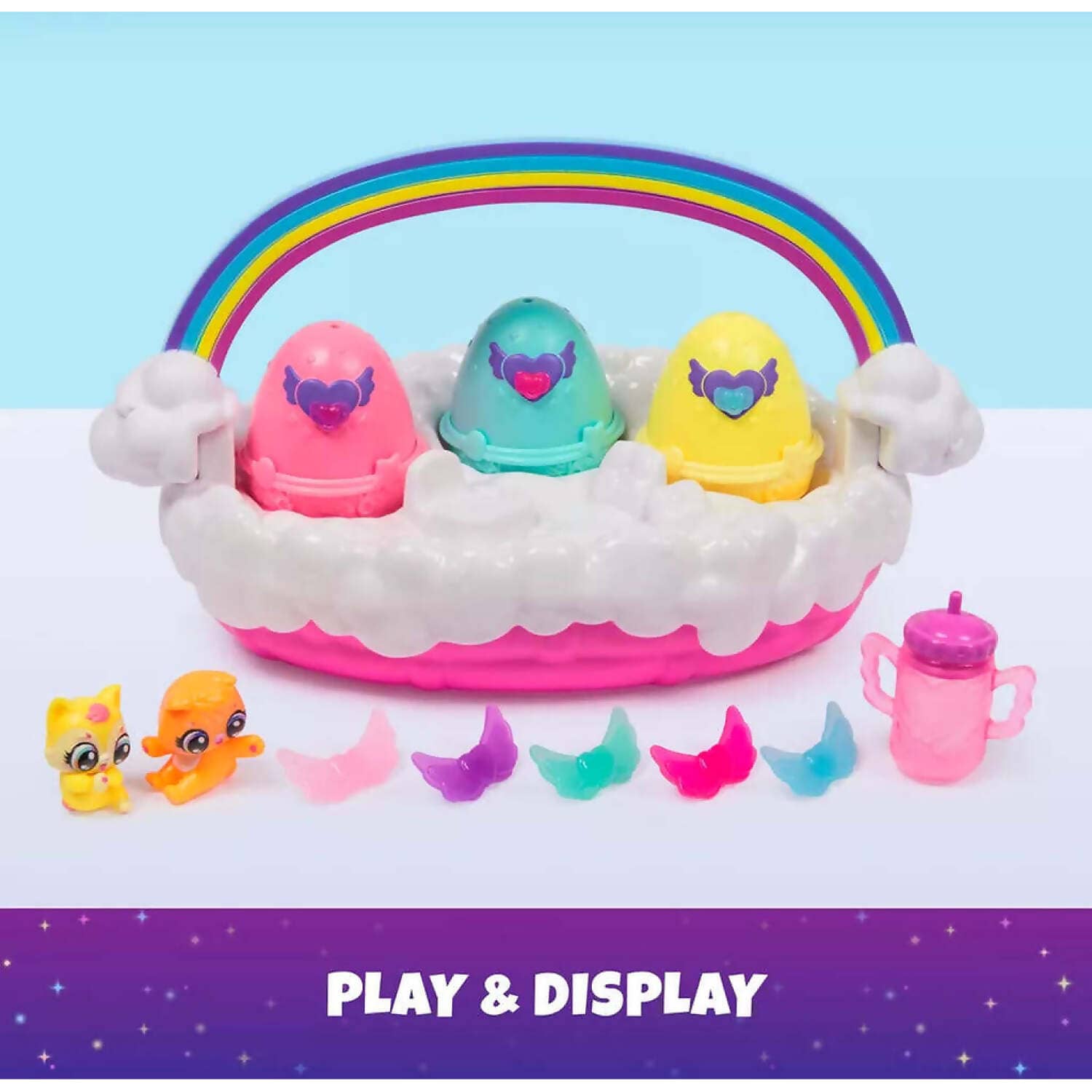 Hatchimals - Alive! - Neon Rainbow Spring Basket