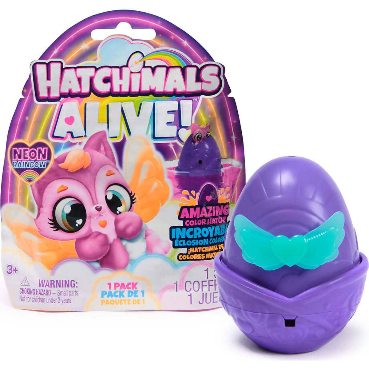 Hatchimals - Alive! - Neon Rainbow 1-pack Blind Box