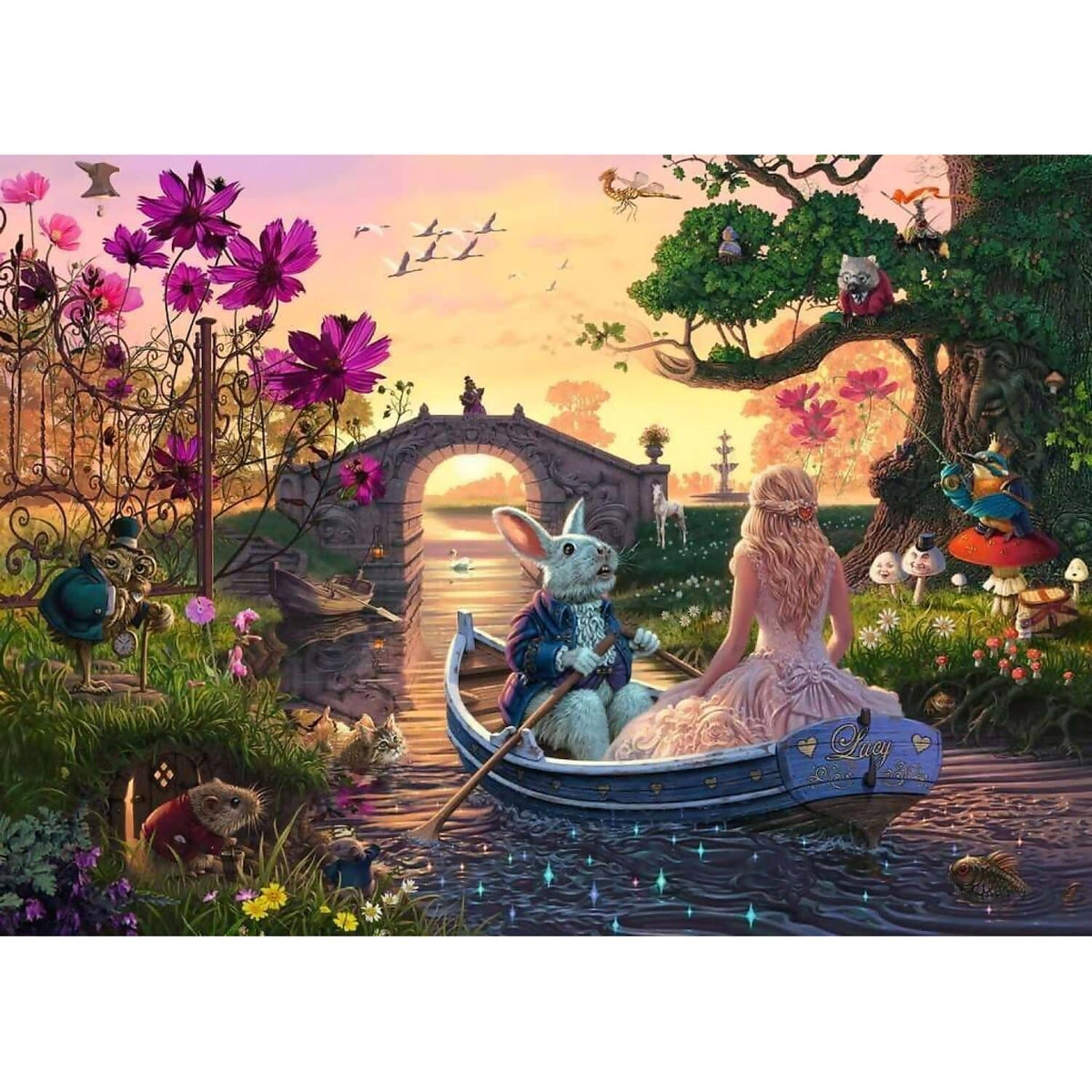 Ravensburger - Enchanted Lands Look & Find Jigsaw Puzzle 1000pc
