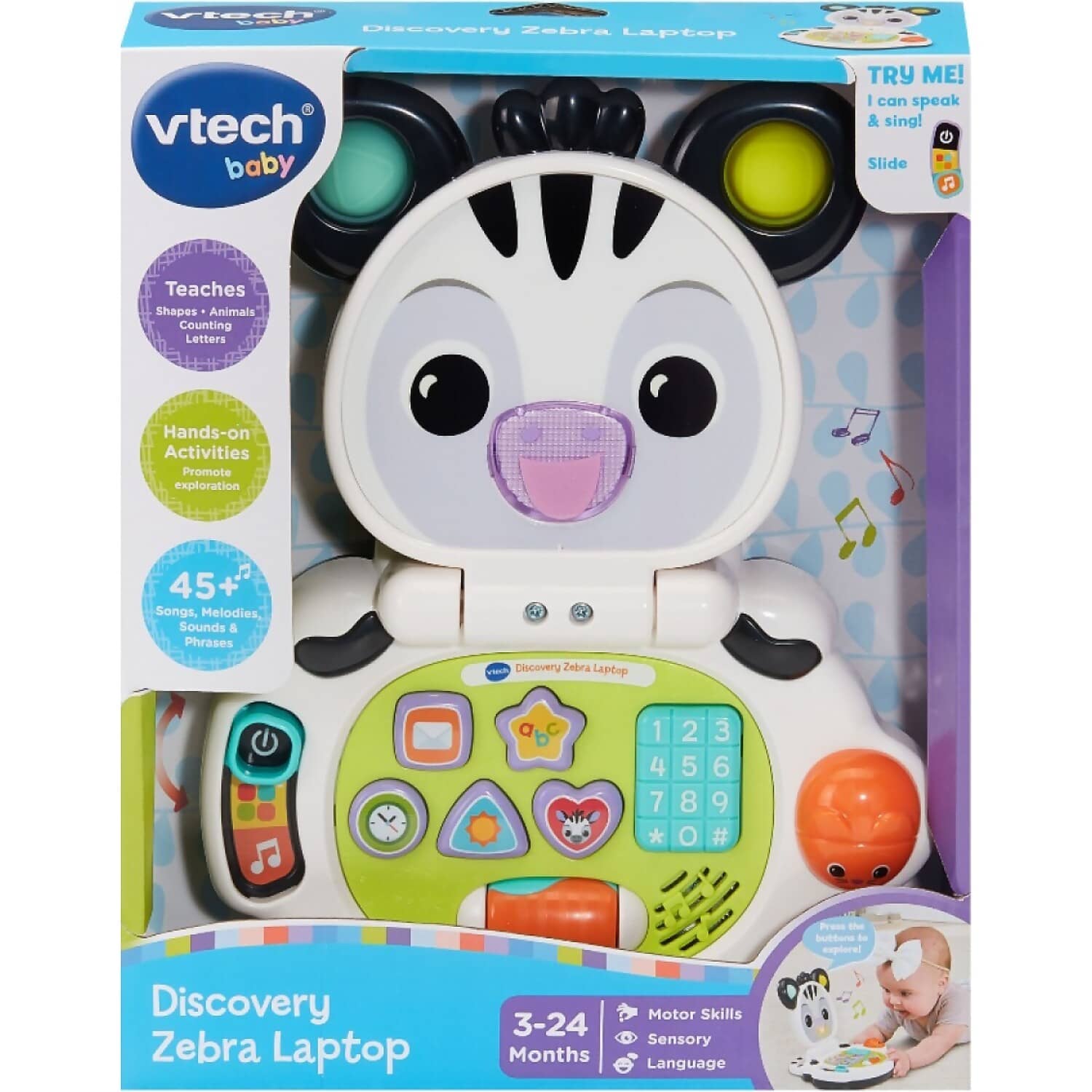 VTech - Baby - Discovery Zebra Laptop