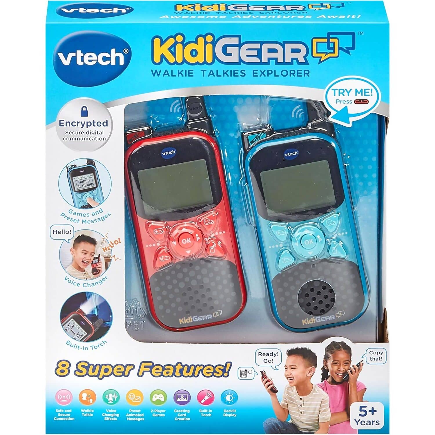 VTech - KidiGear Explorer Two-Way Radio Playset (Blue / Red)