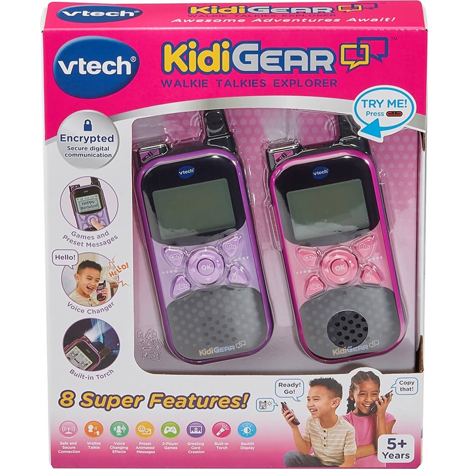 VTech - KidiGear Explorer Two-Way Radio Playset (Pink / Purple)