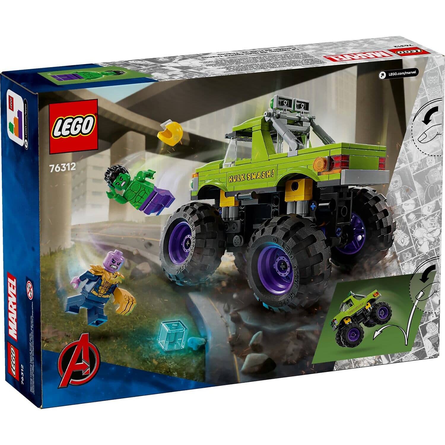 LEGO® 76312 The Hulk Truck vs. Thanos - Marvel Super Heroes