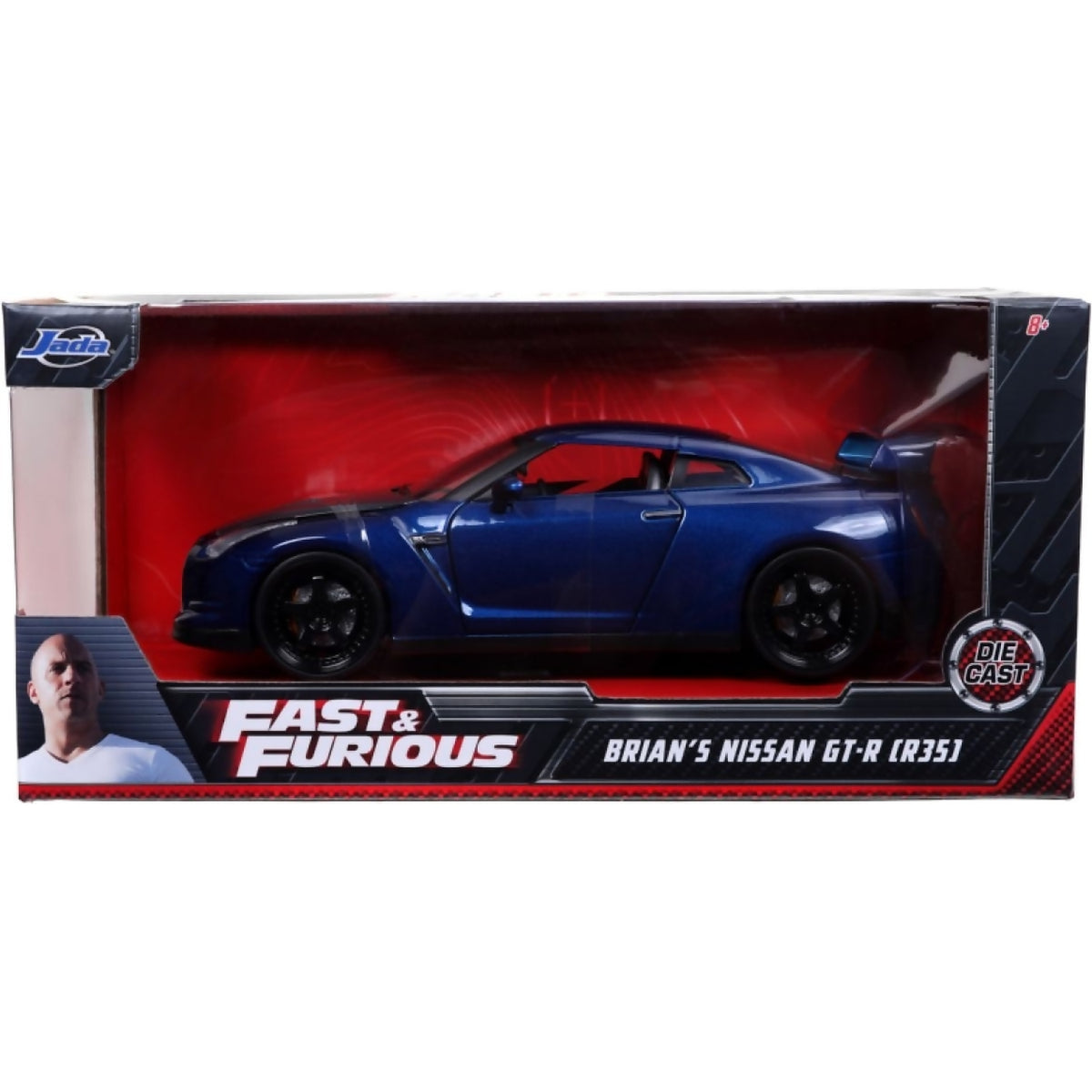 JADA TOYS - FAST & FURIOUS BRIAN'S 2009 NISSAN GT-R (R35) 1:24 SCALE MODEL VEHICLE