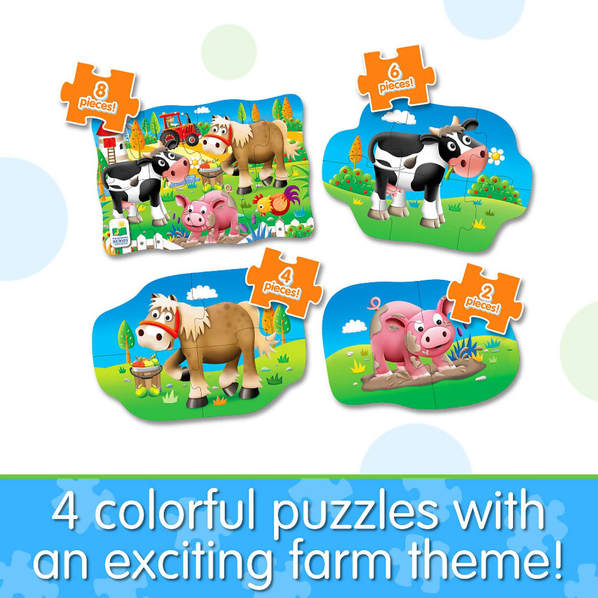 The Learning Journey - My First Puzzles Set 4-in-a-box - Farm