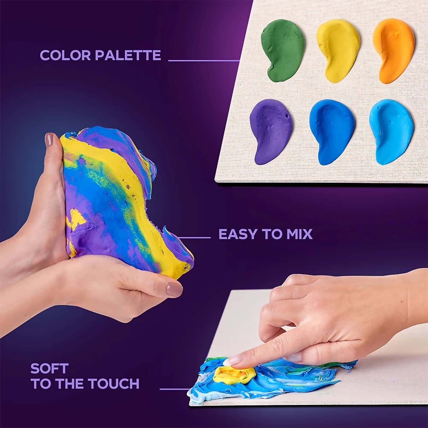 OKTO - Sensory Art - DIY 3D Painting Creative Set Starry Night 30cm x 40cm