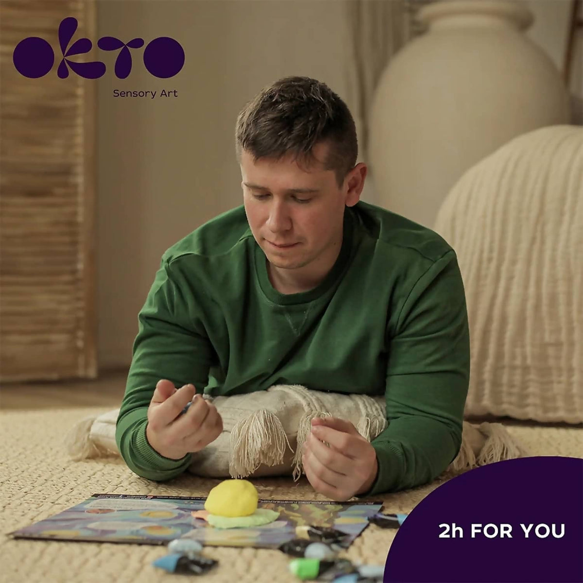 OKTO - Sensory Art - DIY 3D Painting Creative Set Starry Night 30cm x 40cm