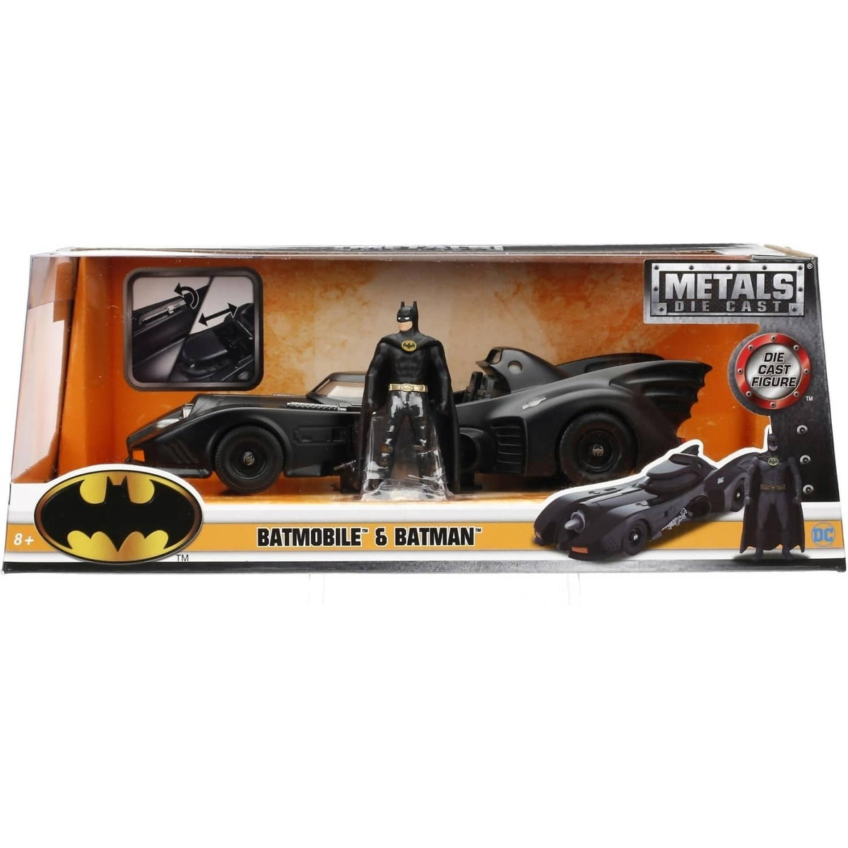 JADA TOYS - BATMAN 89' BATMOBILE WITH BATMAN 1:24 SCALE DIECAST VEHICLE