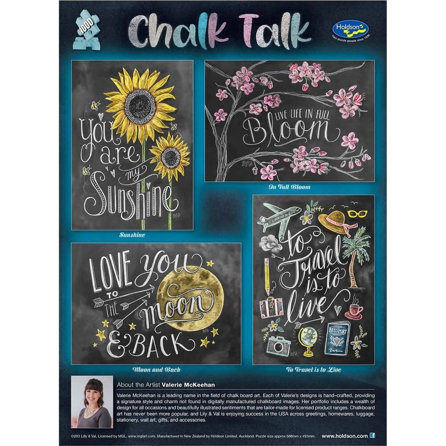 Holdson - Chalk Talk To Travel Is To Live Jigsaw Puzzle 1000 Pieces
