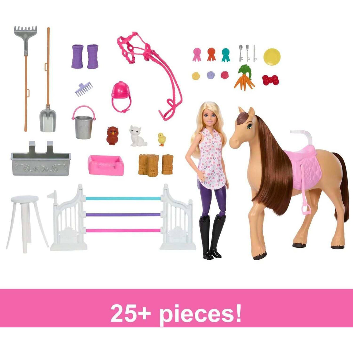 Barbie - Mysteries - The Great Horse Chase Stable Playset - Mattel