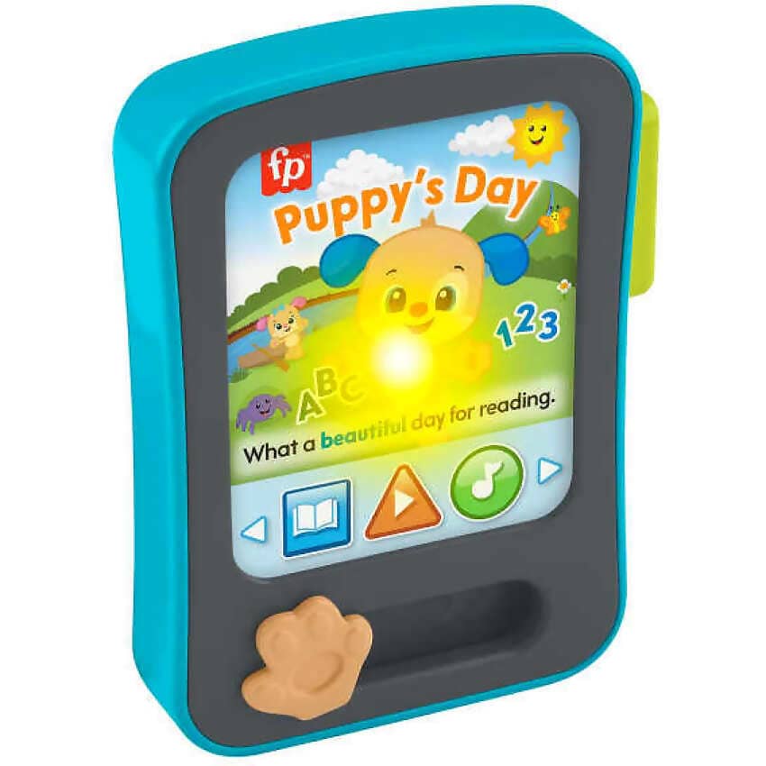 Fisher-Price - Laugh & Learn Puppy's Storytime Reader Baby Electronic Learning Toy With Music & Lights