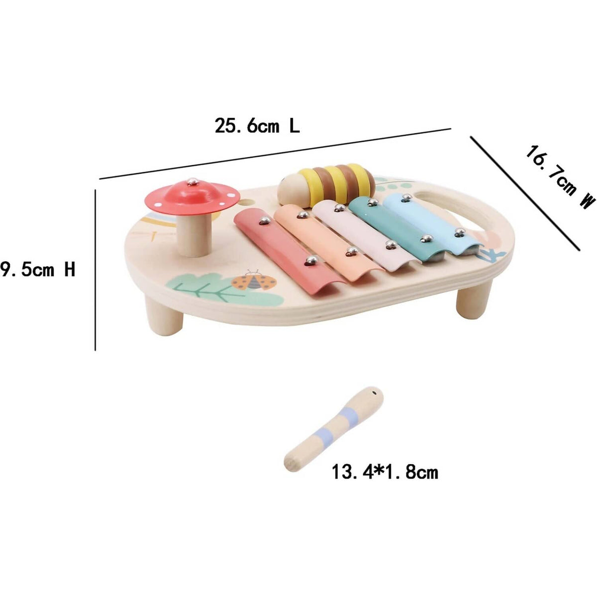 Kaper Kidz - Wooden Spring Insect Music Table