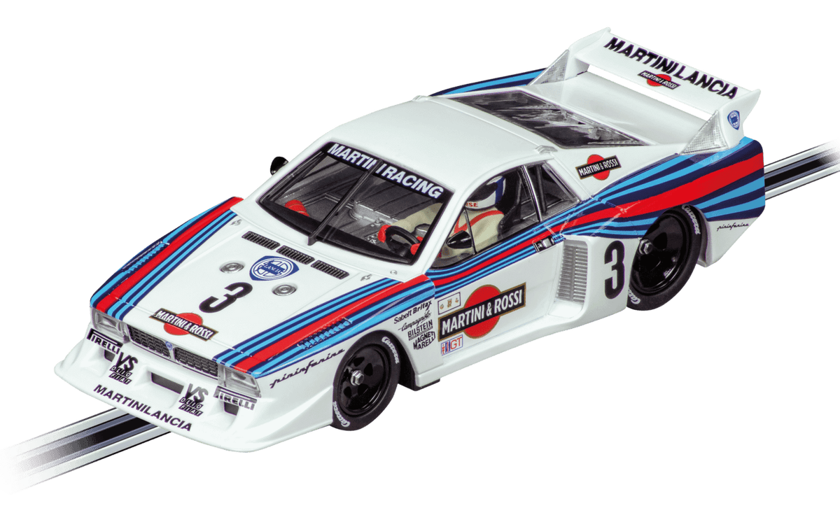 CARRERA - EVOLUTION 1:32 - LANCIA BETA MONTECARLO TURBO LANCIA MARTINI RACING NO.3 DAYTONA 1981 - SLOT CAR ALSO SUITS SCALEXTRIC