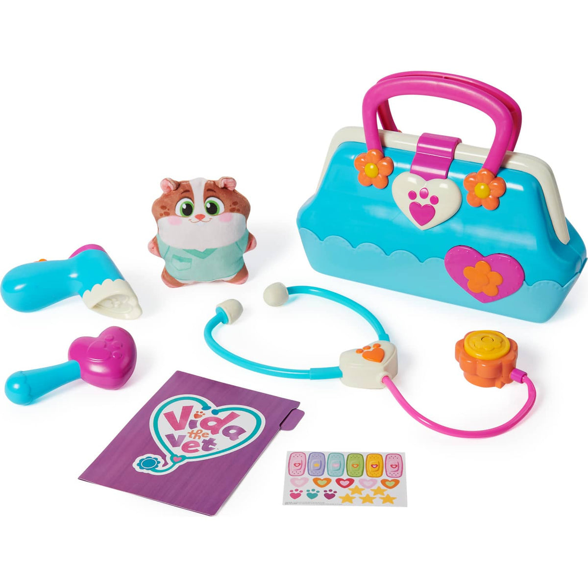 Vida The Vet - Vet's Bag Animal Figurine Playset - Spinmaster